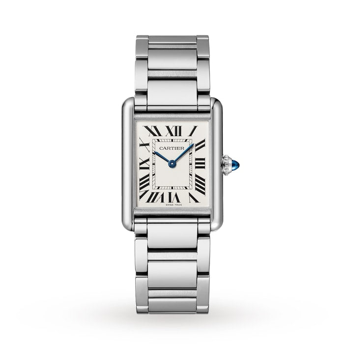 Cartier Tank Must Large Model, Quartz Movement, Steel 33.7mm X 25.5mm