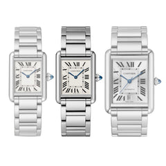 Cartier Tank Must Large Model, Quartz Movement, Steel 33.7mm X 25.5mm