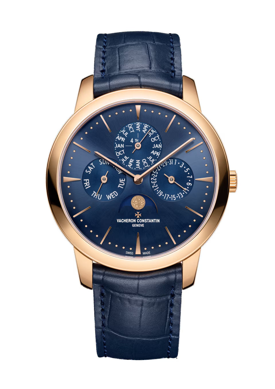 Patrimony perpetual calendar ultra-thin 43175/000R-B519 41 mm Pink Gold