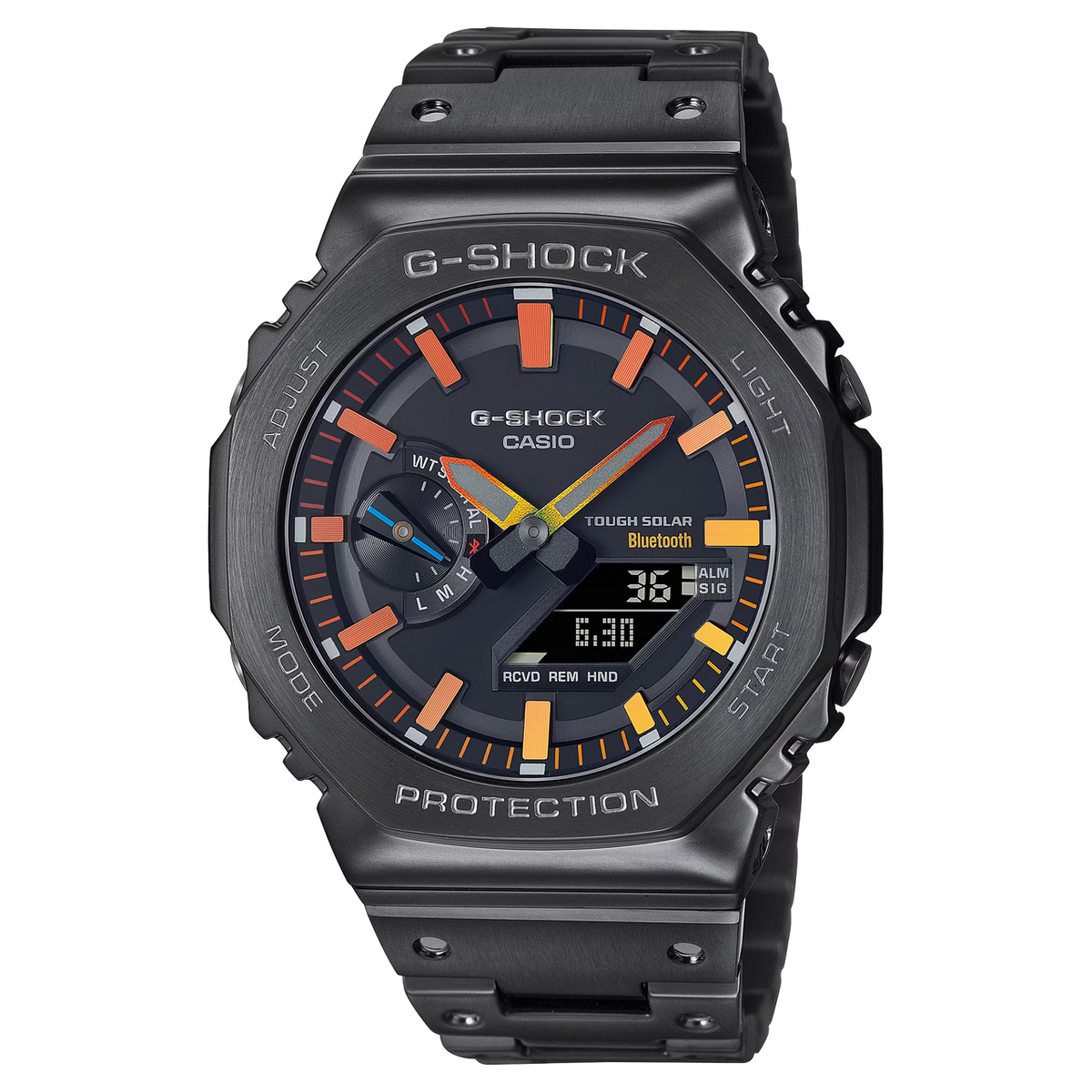 G-Shock GMB2100BPC-1A Full Metal Spectrum Rainbow Black Octagon