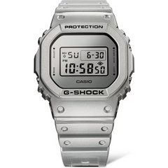 G-Shock DW5600FF-8 Retro Futuristic Metallic Silver Square