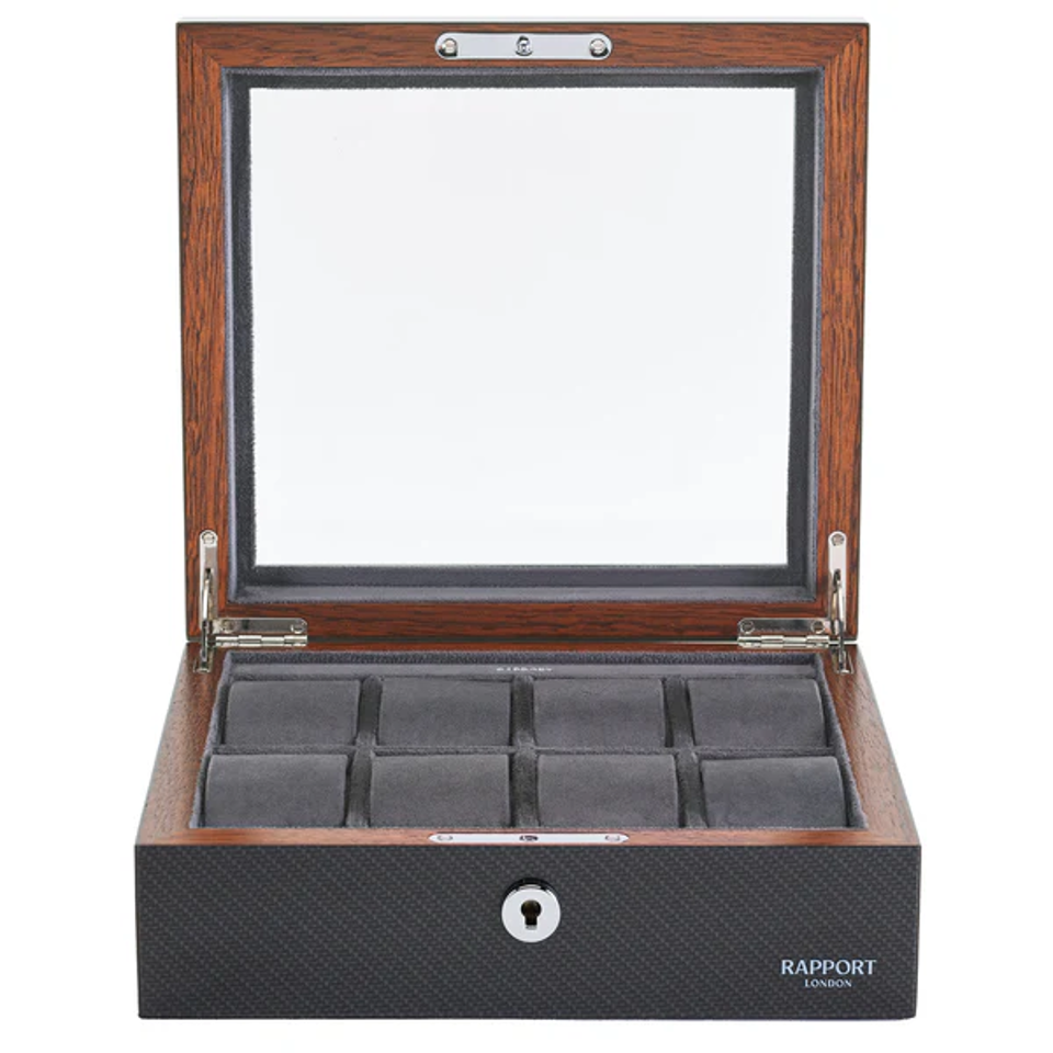 First Eight Box Optic Eight Watch Box - Carbon Fibre – Watch Connections Site
