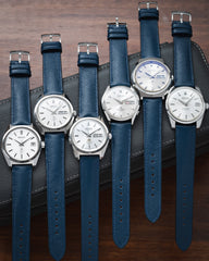 Navy Saffiano Signature Strap