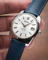 Navy Saffiano Signature Strap