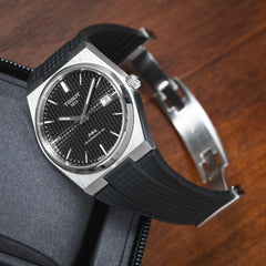 Black CTS Rubber Strap for Tissot PRX