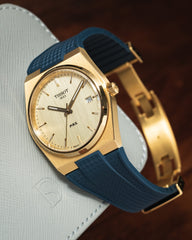 Navy CTS Rubber Strap for Tissot PRX