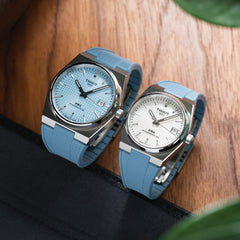Baby Blue CTS Rubber Strap for Tissot PRX
