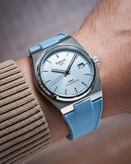 Baby Blue CTS Rubber Strap for Tissot PRX