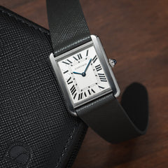 Grey Saffiano Stitchless Strap