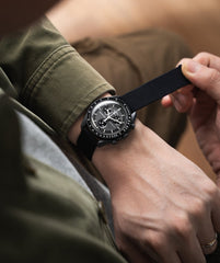 Delugs Delcro Black Fabric Strap