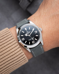 Light Grey Nubuck Slim Strap