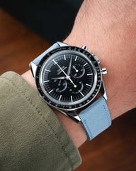 Pastel Blue Nubuck Slim Strap