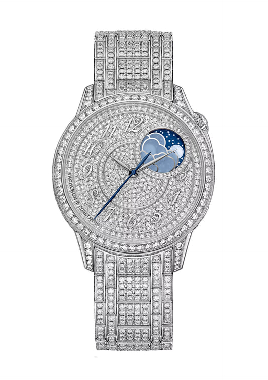 Égérie moon phase jewellery 8016F/127G-B499 37 mm White Gold