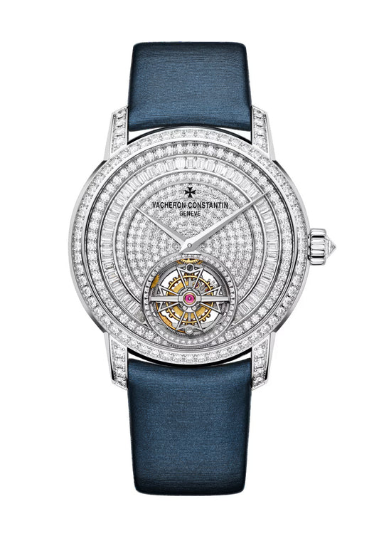 Traditionnelle tourbillon jewellery 6025T/000G-B635 39 mm White Gold