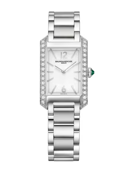 Quartz Watch, Diamond-Set - 35 x 22 mm 10631