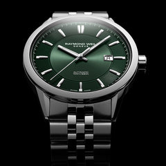 Freelancer Men's Automatic Green Dial Stainless Steel Bracelet Watch, 42 mm 2731-ST-52001