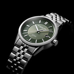 Freelancer Automatic Olive Green Dial Stainless Steel Bracelet Watch, 38 mm 2771-ST-52051