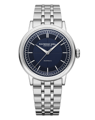 Millesime Men's Automatic Blue Sector Dial Bracelet Watch, 39.5mm 2925-ST-50001