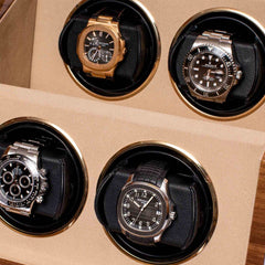 Perpetua III Quad Watch Winder - Walnut W584