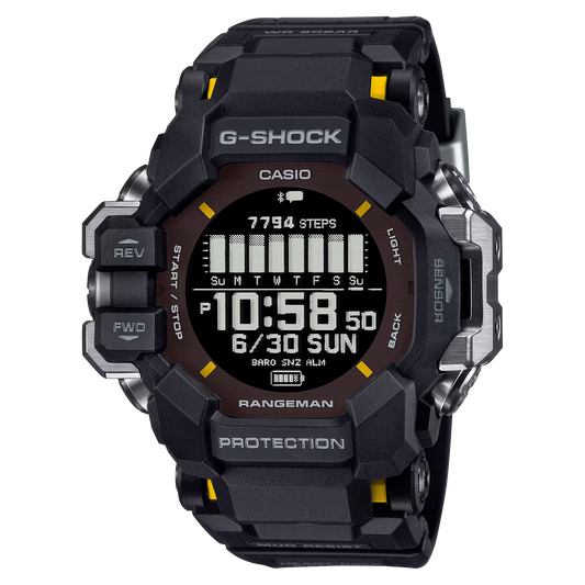 G-Shock GPRH1000-1 Master of G Rangeman GPS Solar Digital Display Black