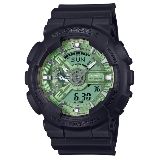 G-Shock GA110CD-1A3 Monochromatic Green Dial Ana-Digi