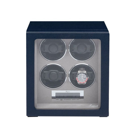 Quantum Quad Watch Winder - Navy W634