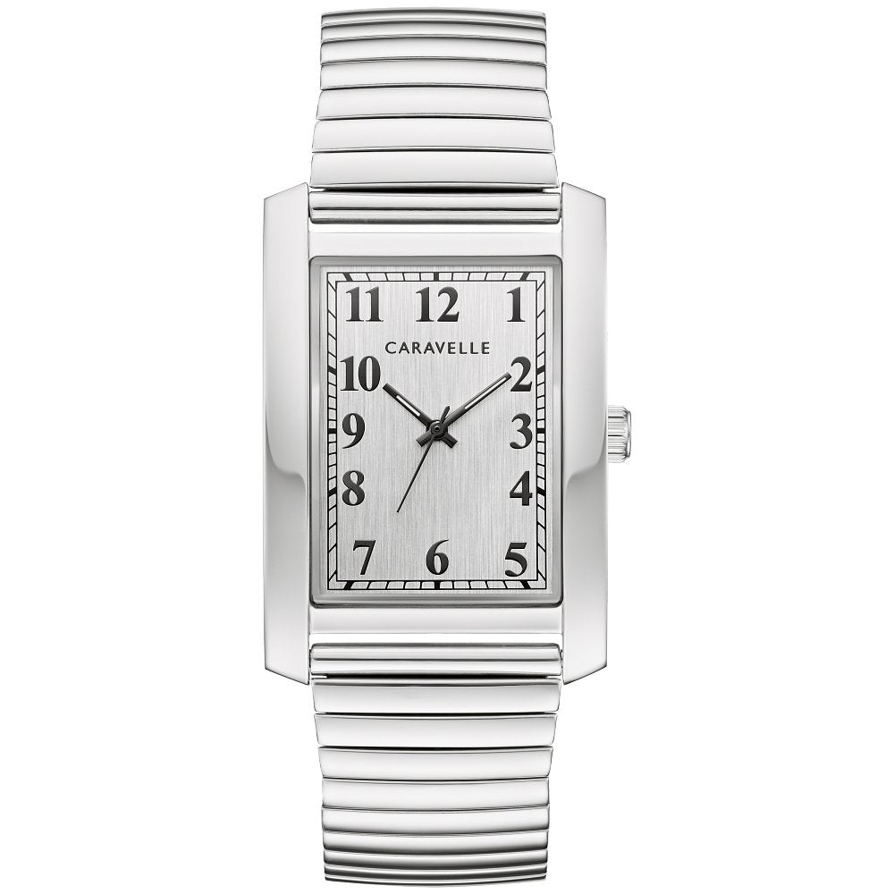 Bulova Caravelle Stainless Steel Classic CAR Mens Watch Watch 43A157