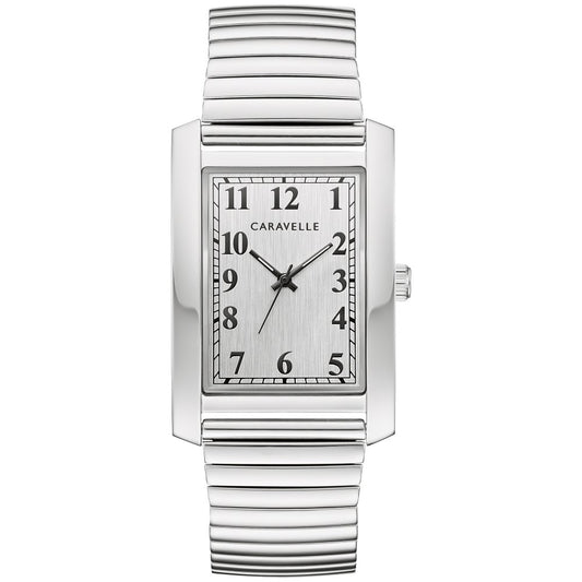Bulova Caravelle Stainless Steel Classic CAR Mens Watch Watch 43A157