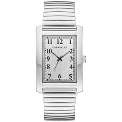Bulova Caravelle Stainless Steel Classic CAR Mens Watch Watch 43A157