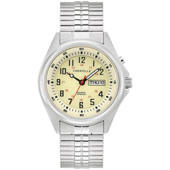 Bulova Caravelle Stainless Steel Classic CAR Mens Watch Watch 43C124