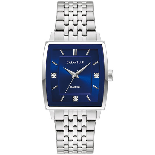 Bulova Caravelle Stainless Steel Modern CAR Mens Watch Watch 43D108