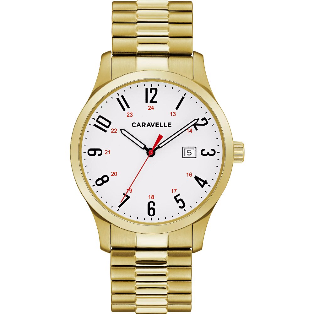 Bulova Caravelle Stainless Steel Classic CAR Mens Watch Watch 44B117