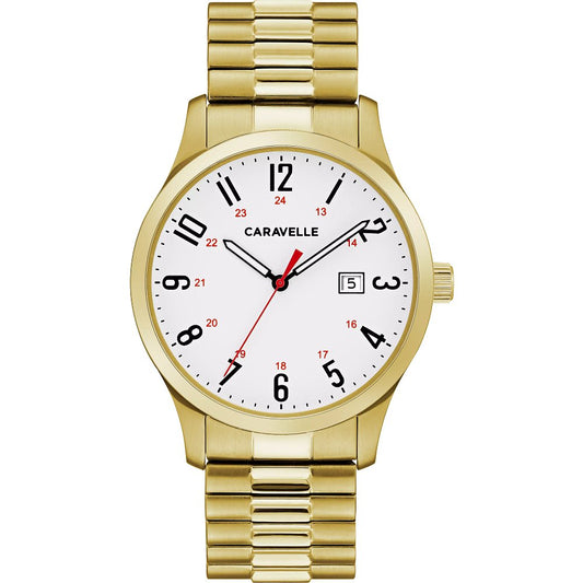 Bulova Caravelle Stainless Steel Classic CAR Mens Watch Watch 44B117