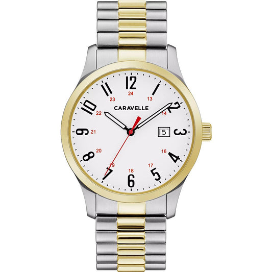 Bulova Caravelle Stainless Steel Classic CAR Mens Watch Watch 45B147