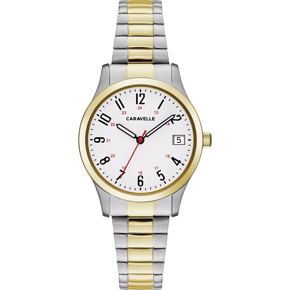 Bulova Caravelle Stainless Steel Classic CAR Ladies Watch Watch 45M111
