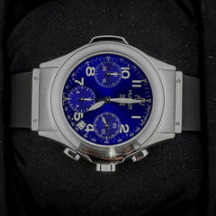 Hublot Elegant MDM Geneve Chronograph Blue Dial Steel Watch