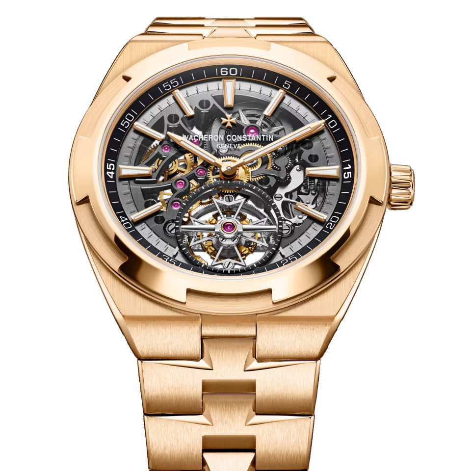 Overseas tourbillon skeleton 6000V/210R-B934 42.5 mm Pink Gold