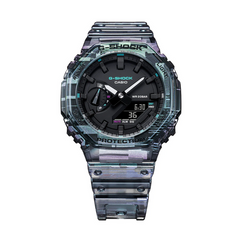 G-Shock GA2100NN-1A Casioak Digital Glitch Blazing Iridescent