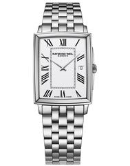 Toccata Men's Rectangular White Dial Bracelet Watch, 37 x 29mm 5425-ST-00300