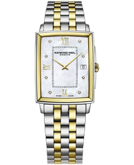 Toccata Mens Quartz Mother-of-Pearl Dial Two-tone Bracelet Watch with Diamonds, 37.25 x 29.60mm 5425-STP-00995