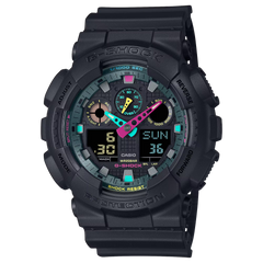 G-Shock GA100MF-1A Bold Black Vibrant Ana-Digi Virtual World