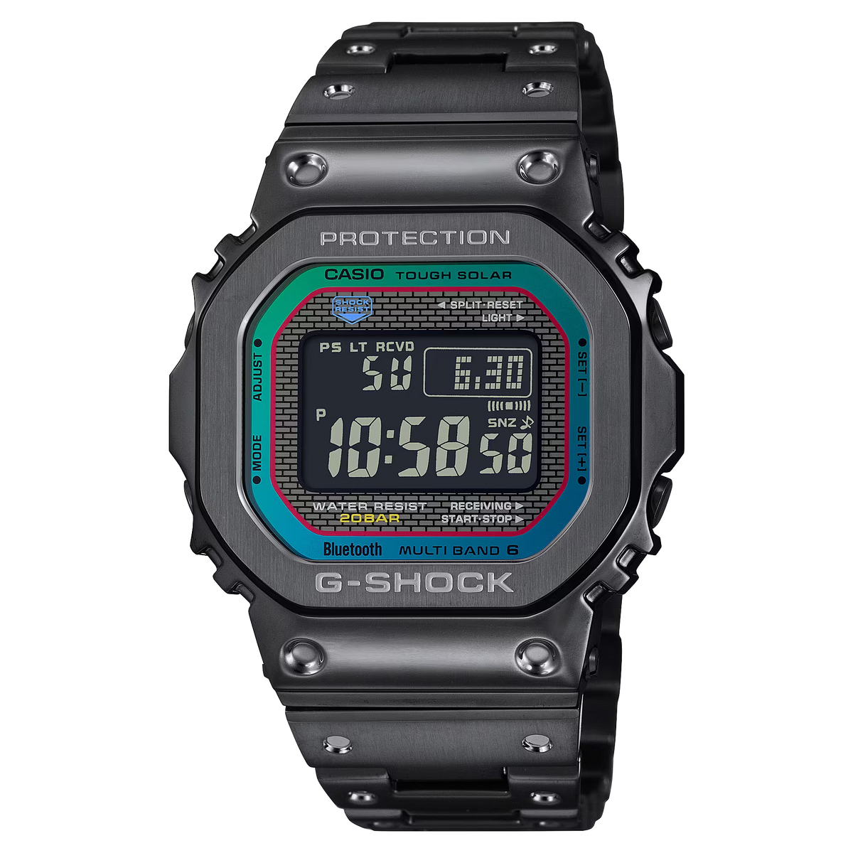 G-Shock GMWB5000BPC-1A Full Spectrum Rainbow Masterpiece Full Metal Black