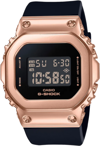 Casio G-Shock GMS5600PG-1 Compact Active Ladies Square Design Black Band