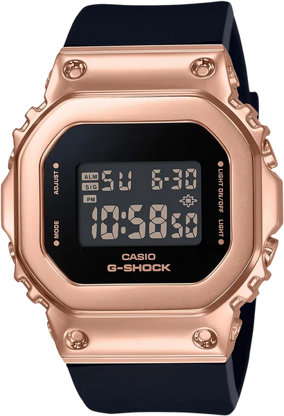 Casio G-Shock GMS5600PG-1 Compact Active Ladies Square Design Black Band