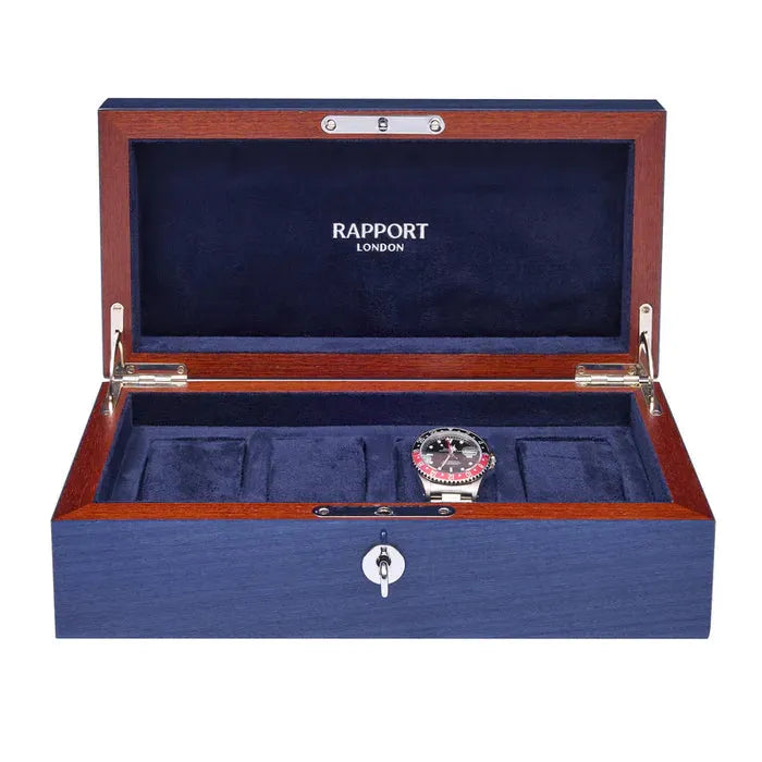 Heritage Chroma Four Watch Box - Navy L408