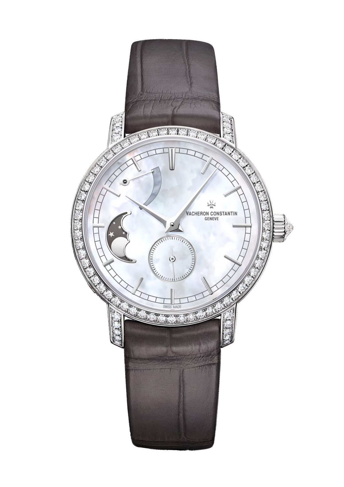 Traditionnelle moon phase 83570/000G-9916 36 mm White Gold