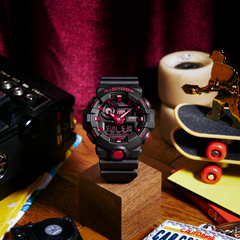 G-Shock GA700BNR-1A Ignite Red Line Ana-Digi Black Red