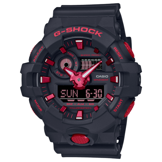 G-Shock GA700BNR-1A Ignite Red Line Ana-Digi Black Red