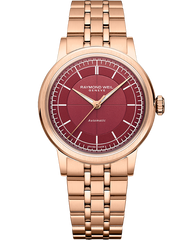 Millesime Automatic Central Seconds Burgundy Dial Watch, 35mm 2125-P5-45001