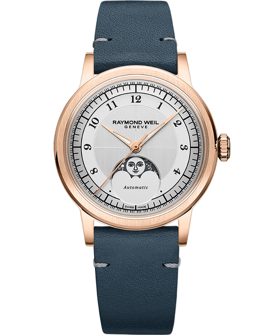 Millesime Automatic Moon Phase Silver Dial Watch, 35mm 2145-PC5-05650